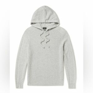Club Monaco | S | Men’s light gray Waffle-Knit Cashmere Hoodie